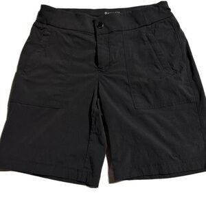 Athleta Shorts Womens 6 Black Trekkie Ripstop Hiking Trails Camping Safari 8